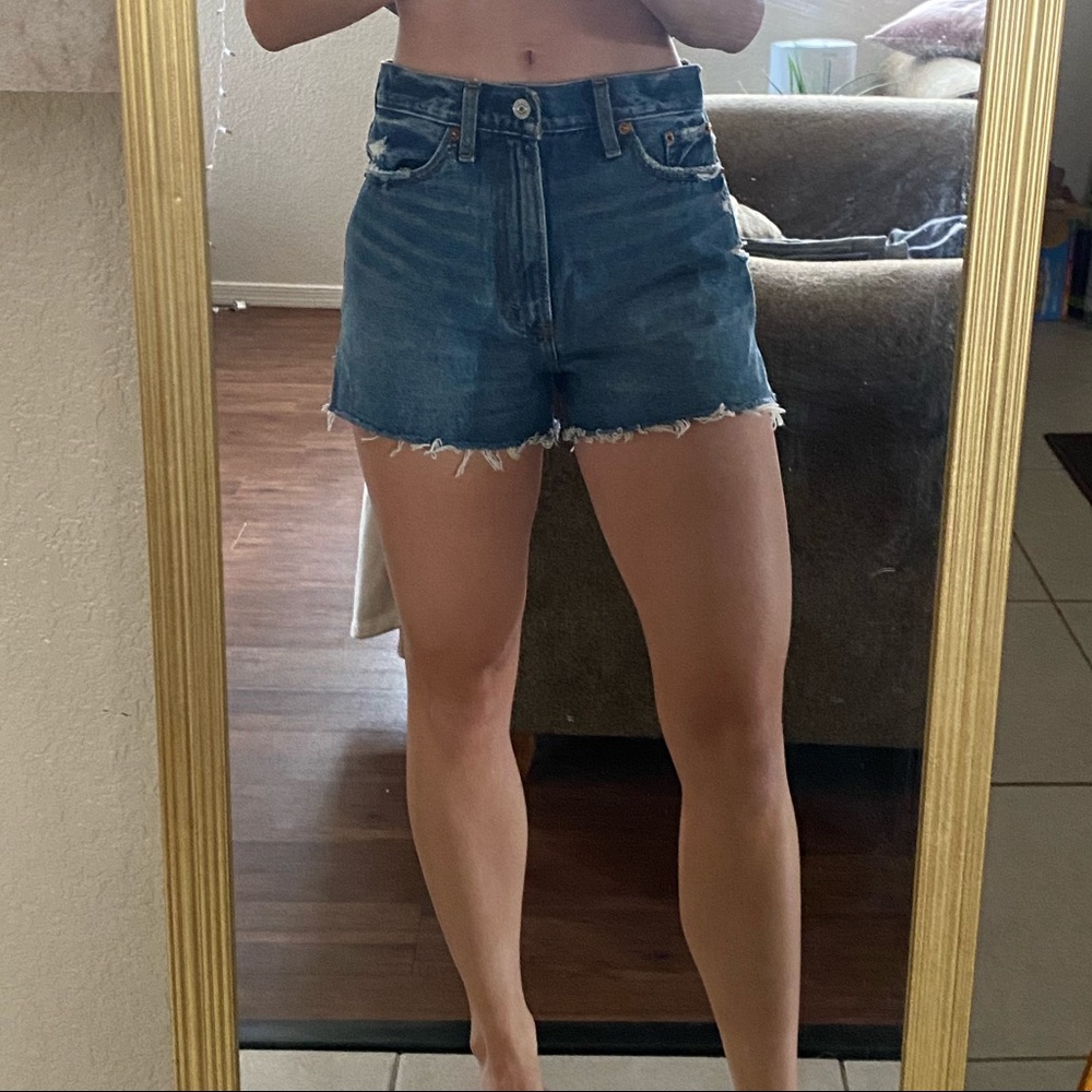 Abercrombie High Rise Denim Shorts